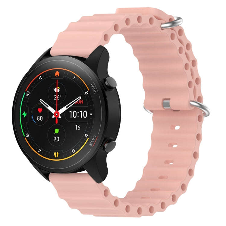 For Xiaomi MI Watch S1 Pro 22mm Ocean Style Silicone Solid Color Watch Band(Pink)