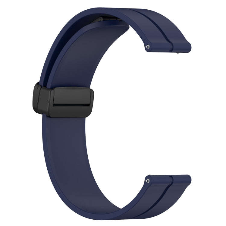 For Honor Watch GS Pro 22mm Solid Color Magnetic Clasp Silicone Watch Band(Midnight Blue)