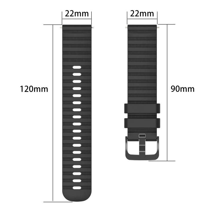 For Xiaomi MI Watch S1 Pro 22mm Wavy Dot Pattern Solid Color Silicone Watch Band(Wine Red)