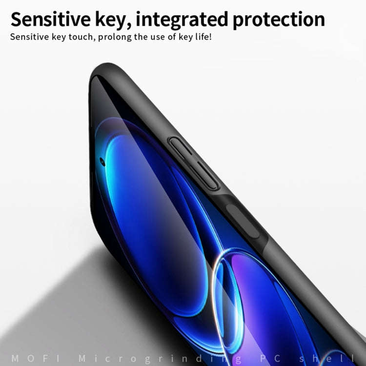 For Xiaomi Redmi Note 12 Pro+ China MOFI Micro Frosted PC Ultra-thin Hard Case(Black)