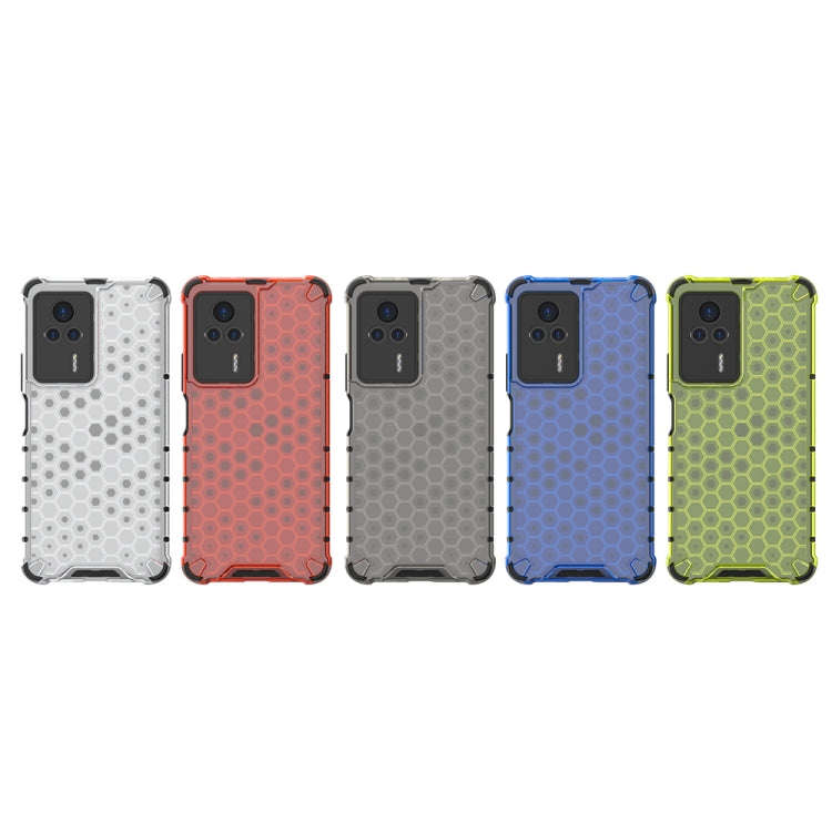 For Xiaomi Redmi K60e Shockproof Honeycomb PC + TPU Phone Case(Red)