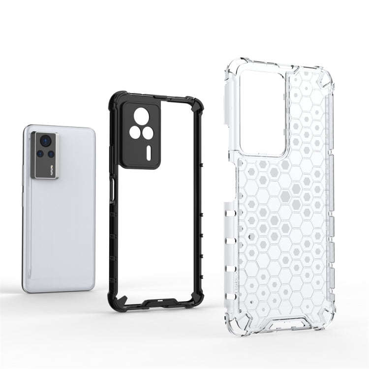 For Xiaomi Redmi K60e Shockproof Honeycomb PC + TPU Phone Case(Red)