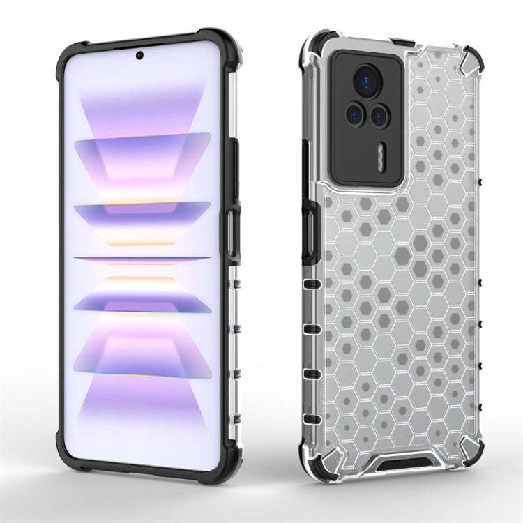 For Xiaomi Redmi K60e Shockproof Honeycomb PC + TPU Phone Case(Red)