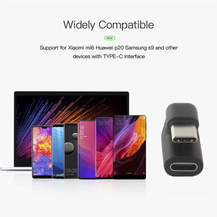 U-shaped USB-C2.0 / Type-C Male to Female Adapter Extended Data Charging