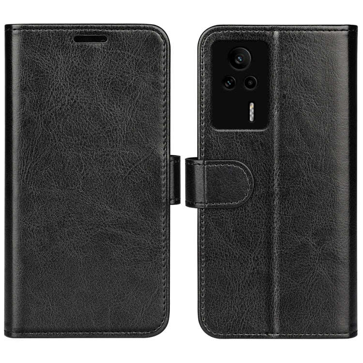 For Xiaomi Redmi K60E R64 Texture Horizontal Flip Leather Phone Case(Black)