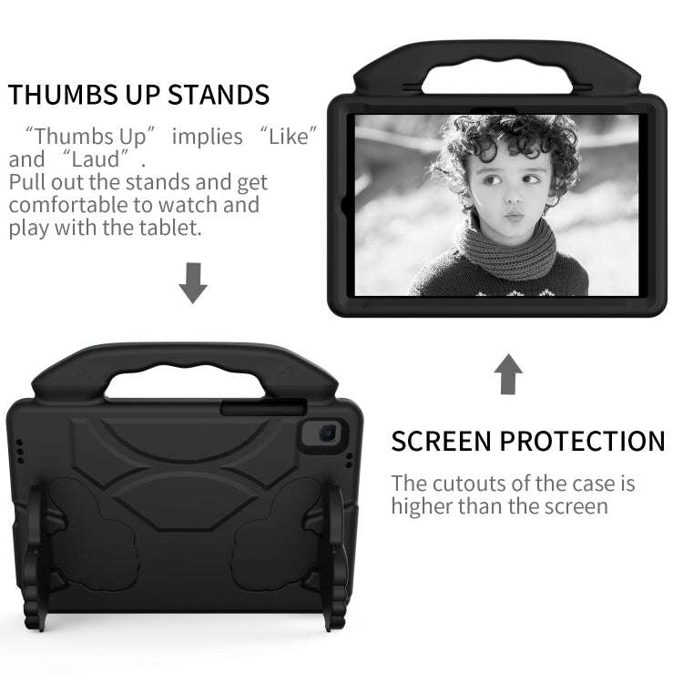 For Xiaomi Redmi Pad 10.6 2022 Thumb Bracket EVA Shockproof Tablet Case(Black)