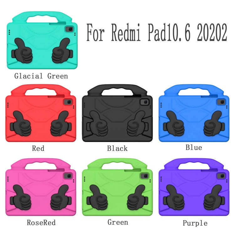 For Xiaomi Redmi Pad 10.6 2022 Thumb Bracket EVA Shockproof Tablet Case(Black)