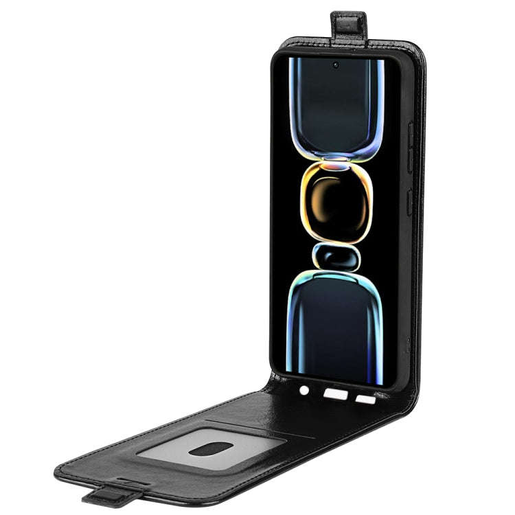 For Xiaomi Redmi K60E R64 Texture Vertical Flip Leather Phone Case(Black)