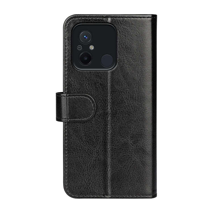 For Xiaomi Redmi 12C R64 Texture Horizontal Flip Leather Phone Case(Black)