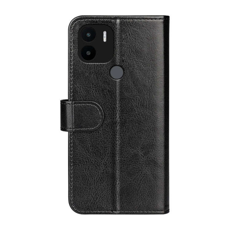 For Xiaomi Redmi A1+ R64 Texture Horizontal Flip Leather Phone Case(Black)