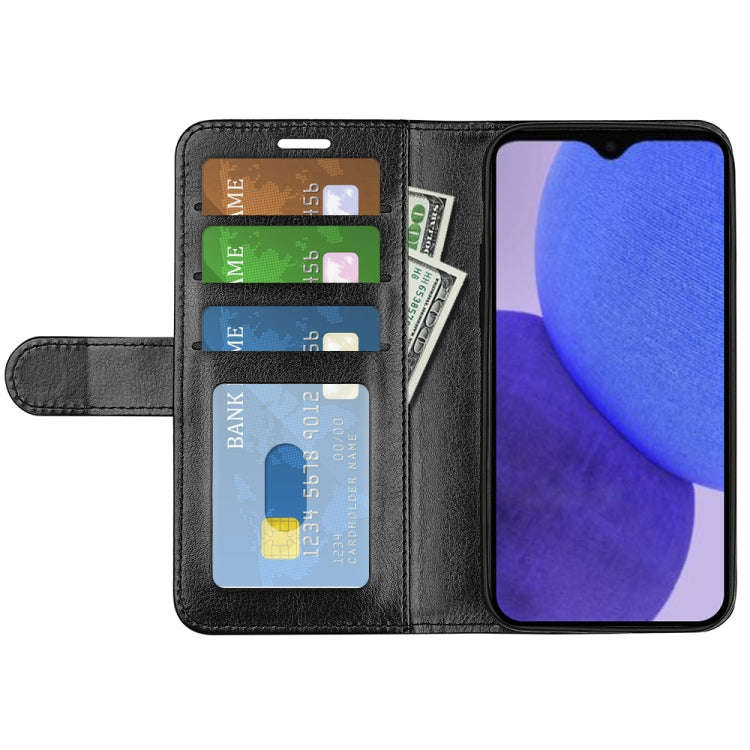 For Xiaomi Redmi A1+ R64 Texture Horizontal Flip Leather Phone Case(Black)