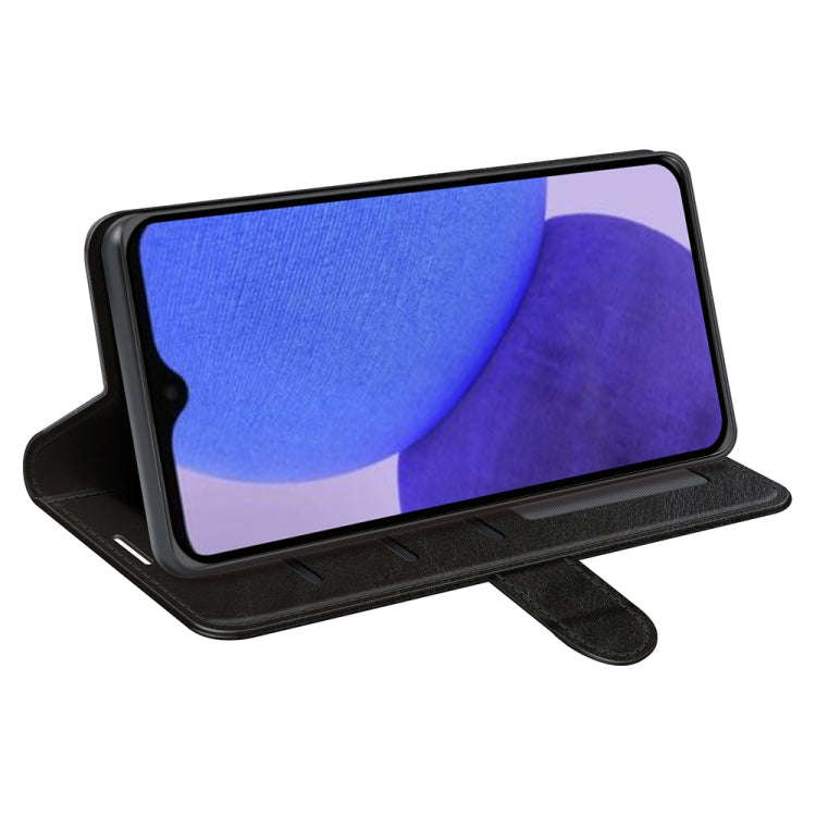 For Xiaomi Redmi A1+ R64 Texture Horizontal Flip Leather Phone Case(Black)
