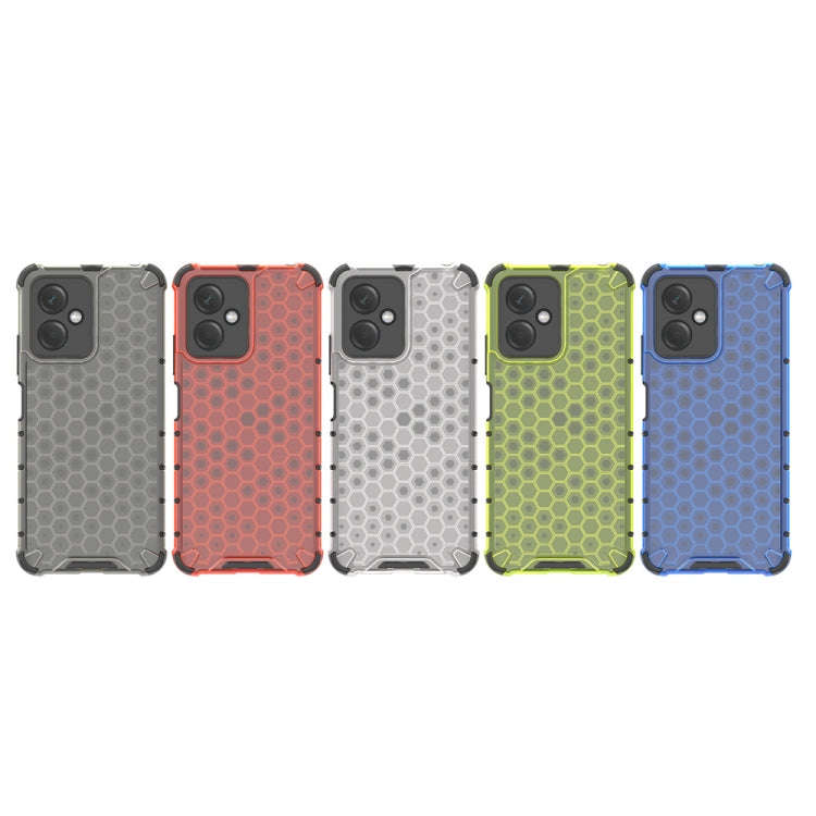 For Xiaomi Redmi Note 12 5G Global Shockproof Honeycomb Phone Case(Black)
