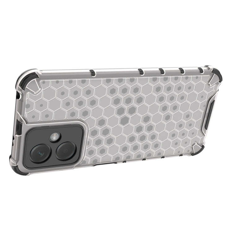 For Xiaomi Redmi Note 12 5G Global Shockproof Honeycomb Phone Case(Black)