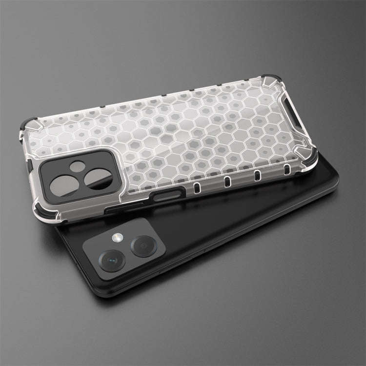 For Xiaomi Redmi Note 12 5G Global Shockproof Honeycomb Phone Case(Black)