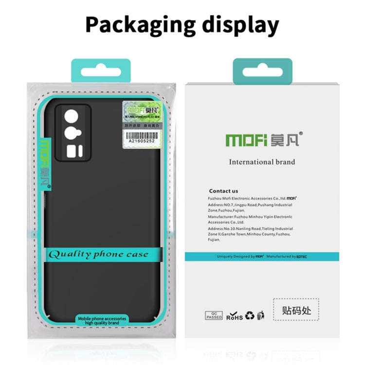 For Xiaomi Redmi K60E MOFI Frosted Ultra-thin PC Hard Case(Black)