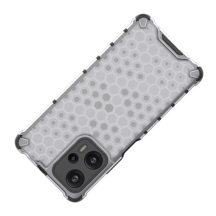 For Xiaomi Redmi Note 12 Turbo 5G Shockproof Honeycomb Phone Case(Black)