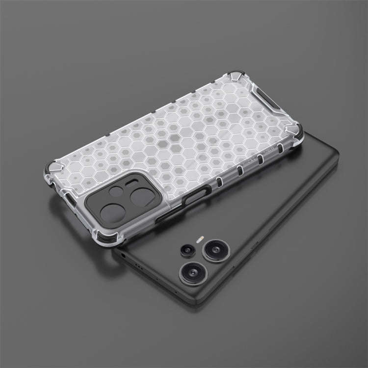 For Xiaomi Redmi Note 12S 4G Shockproof Honeycomb Phone Case(Black)