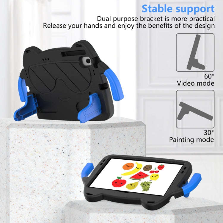 For Huawei Matepad SE 10.4 2023 Ice Baby EVA Shockproof Hard PC Tablet Case(Black+Blue)