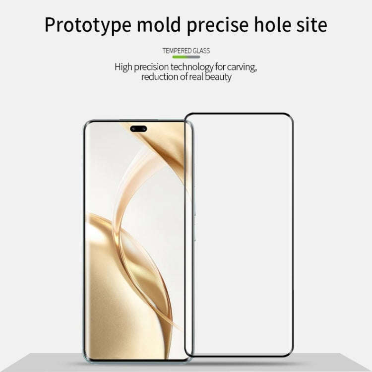 For Honor 200 MOFI 9H 3D Hot Bending Tempered Glass Film(Black)