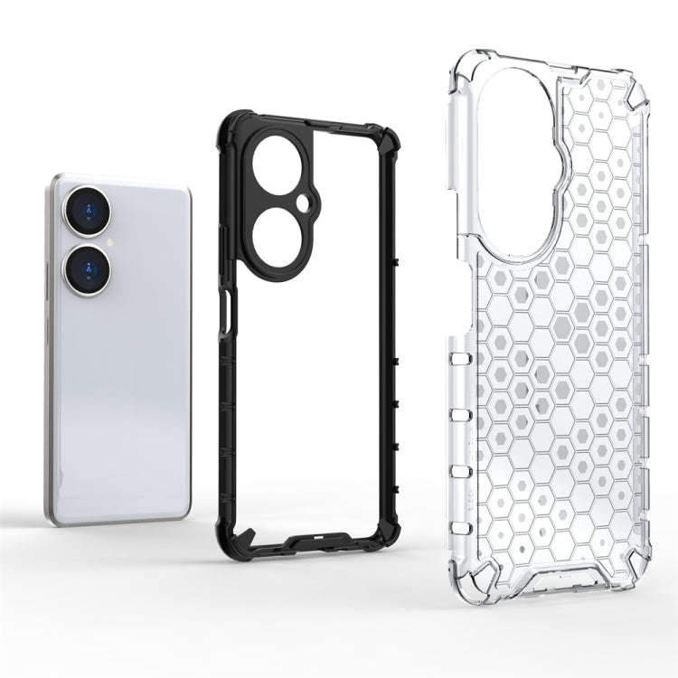 For Huawei Enjoy 60 Pro / nova 11i Shockproof Honeycomb Phone Case(Black)