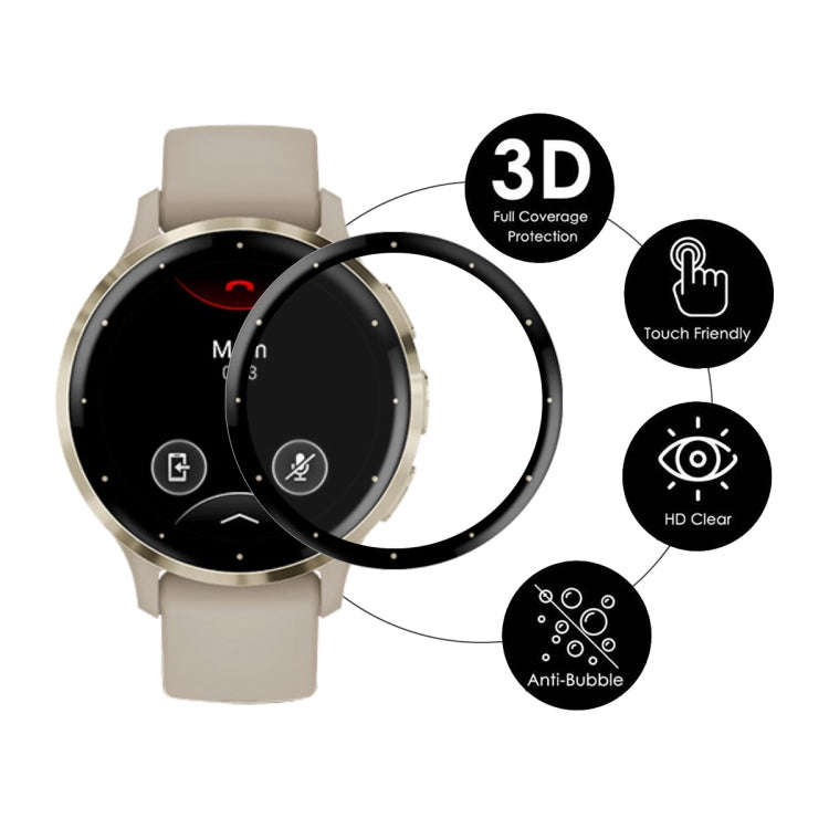 For Garmin Venu 3S 2pcs ENKAY 3D Full Coverage Soft PC Edge PMMA HD Screen Protector Film