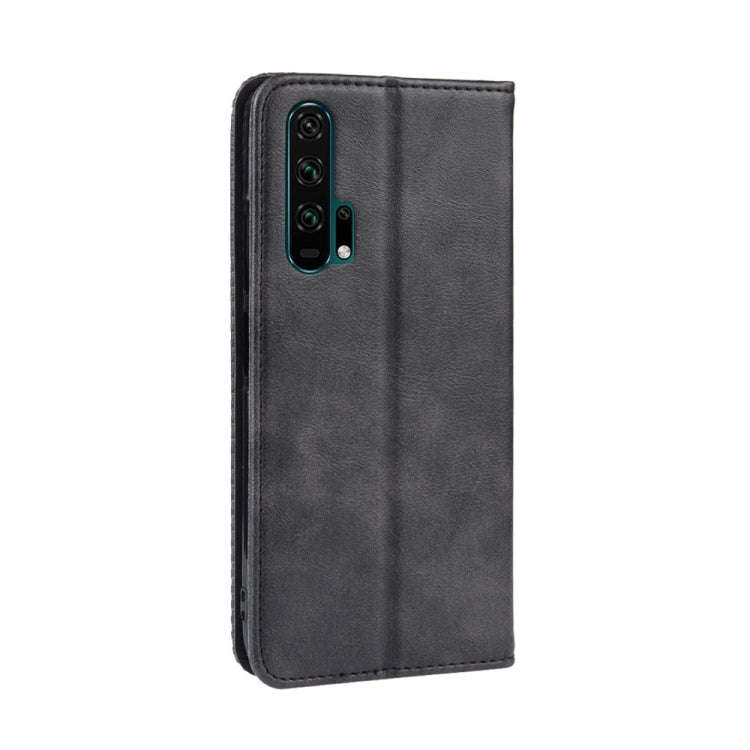 Magnetic Buckle Retro Crazy Horse Texture Horizontal Flip Leather Case for HUAWEI Honor 20pro , w...