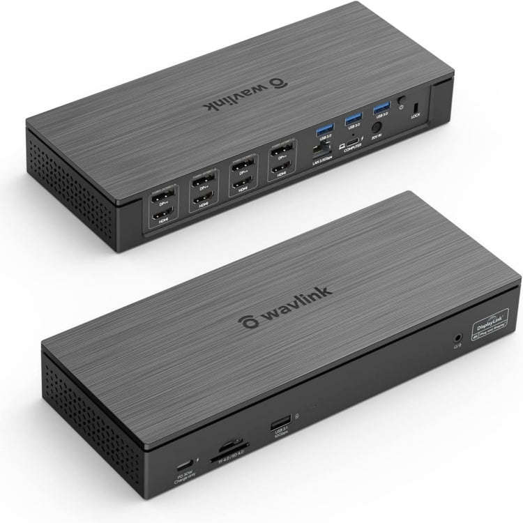 Wavlink UG69PD8 100W PD 18 in 1 Type-C Dock Compatible Type-C Universal Docking Station, Plug:UK ...