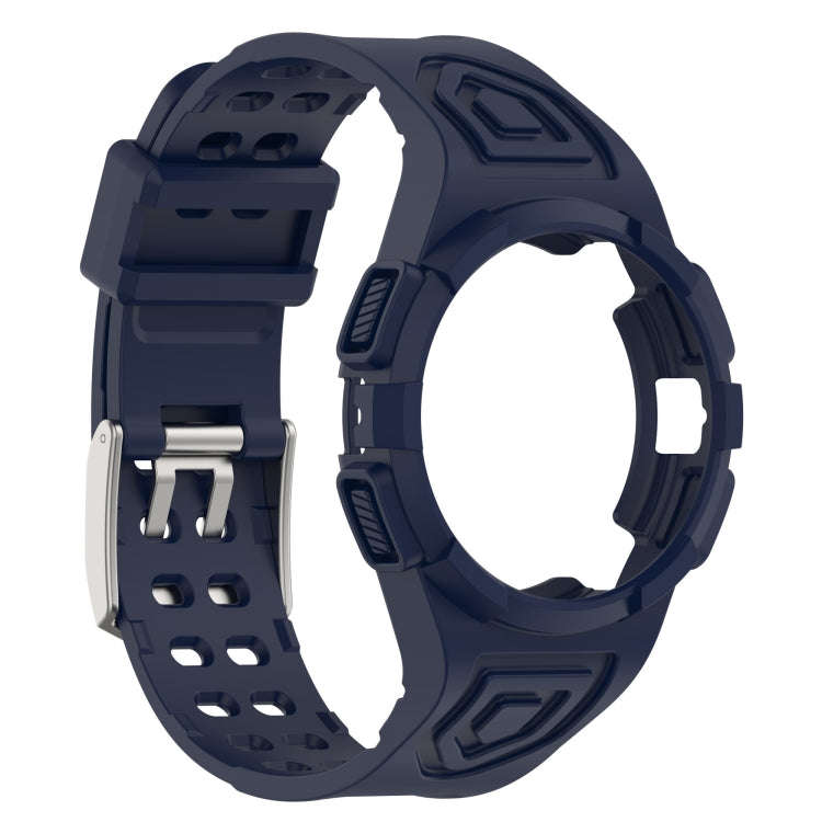 For Samsung Galaxy Watch6 44mm TPU Integrated Silicone Watch Band(Blue)