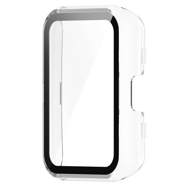 For Huawei Watch Fit PC + 9H Tempered Film Integrated Watch Protective Case(Transparent)