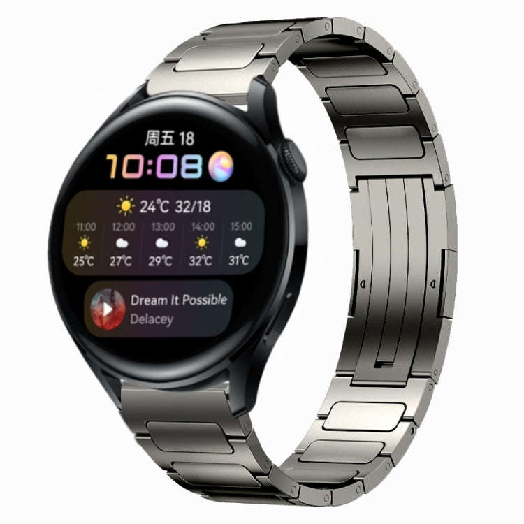 For Huawei Watch 3 22mm I-Shaped Titanium Alloy Watch Band(Grey)