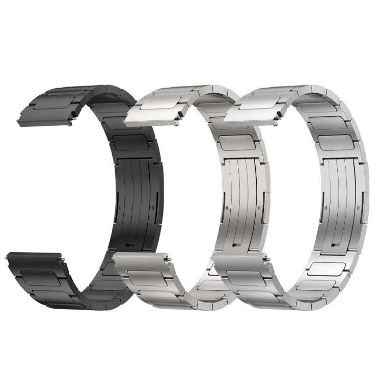 For Huawei Watch 3 Pro 22mm I-Shaped Titanium Alloy Watch Band(Grey)