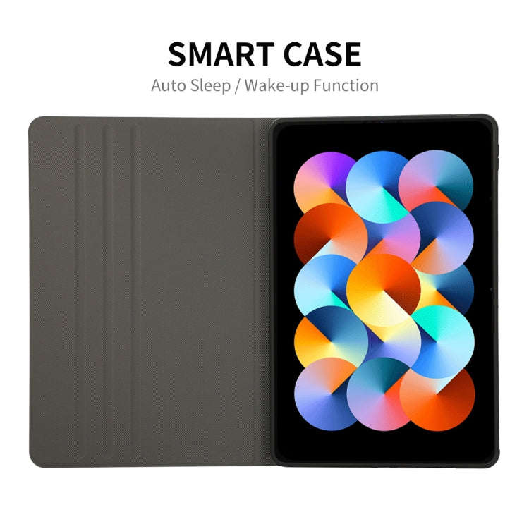 For Redmi Pad SE 11.0 ENKAY Leather Stand Smart Tablet Case(Black)