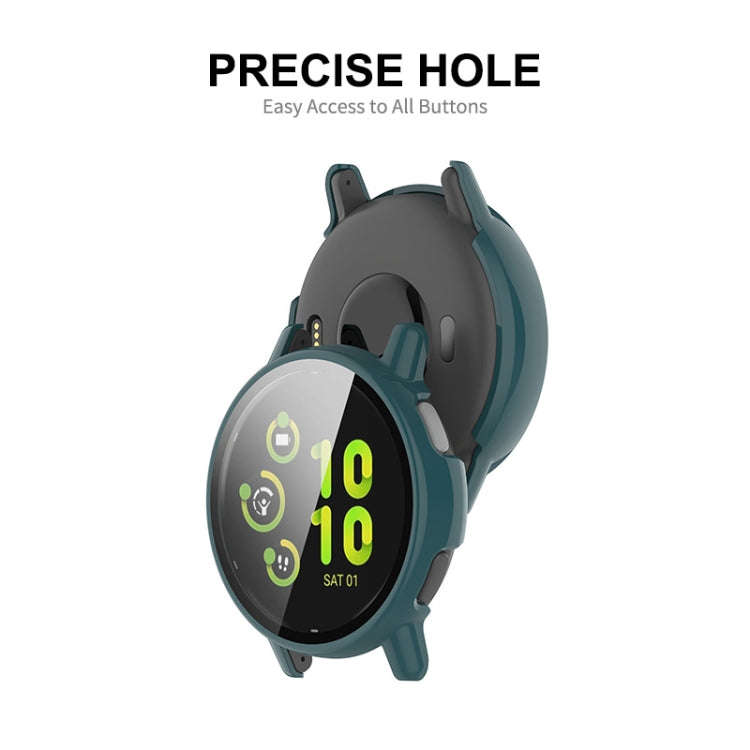 For Garmin Active 5 ENKAY Hat-Prince Full Coverage Tempered Glass Film Integrated PC Watch Cover(...