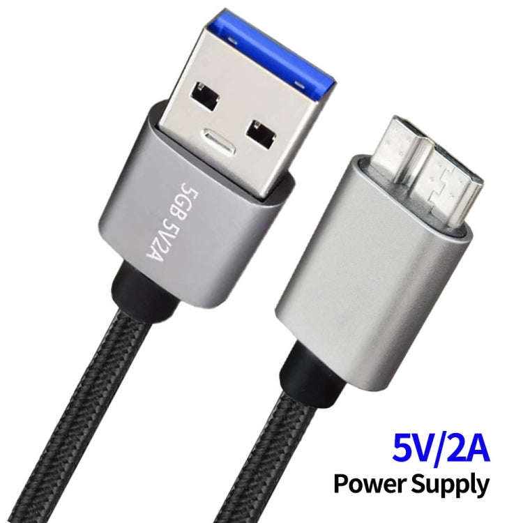 JUNSUNMAY USB 3.0 Male to Micro-B Cord Cable Compatible with Samsung Camera Hard Drive, Length:0.3m