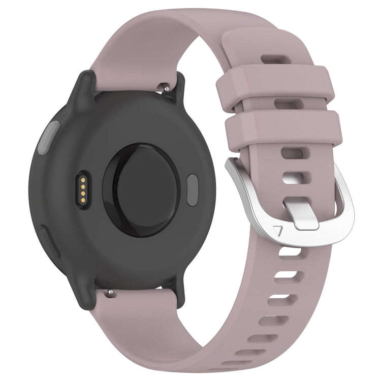 For Samsung Galaxy 5 / 5 Pro Liquid Glossy Silver Buckle Silicone Watch Band(Purple)