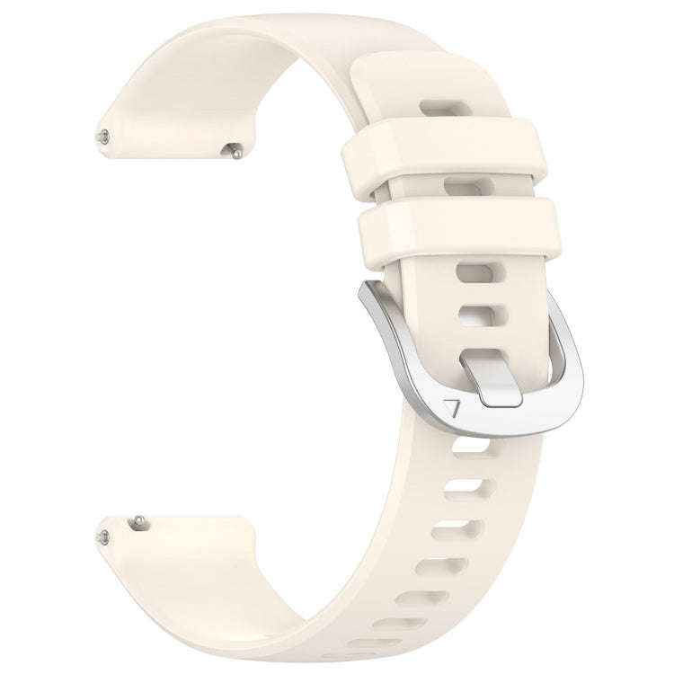 For Samsung Gear S2 Classic Liquid Glossy Silver Buckle Silicone Watch Band(Stralight)
