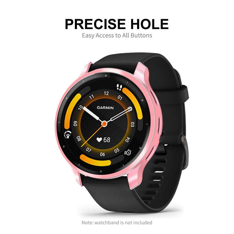 For Garmin Venu 3S ENKAY Hat-Prince Full Coverage Electroplated TPU Watch Case with Screen Protec...