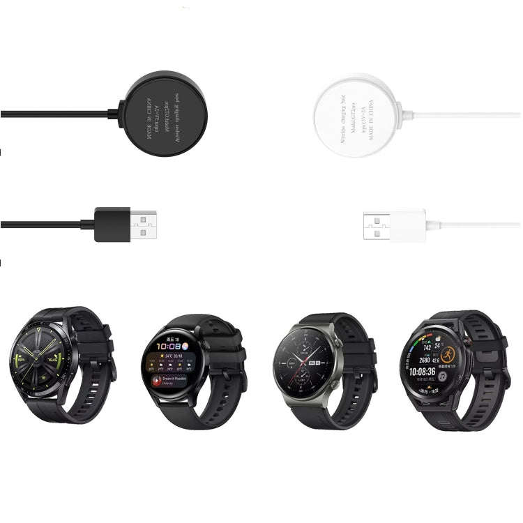 For Honor Watch 4 Pro Smart Watch Magnetic Suction Integrated Charging Cable, Length: 1m(Black)