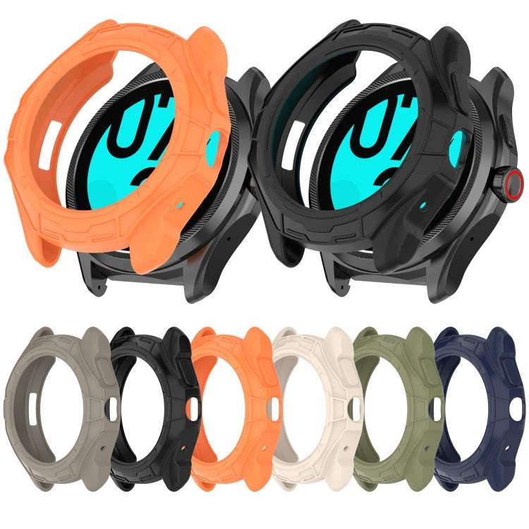 For Ticwatch Pro 5 Armored Semi-Enclosed TPU Watch Protective Case(Black)