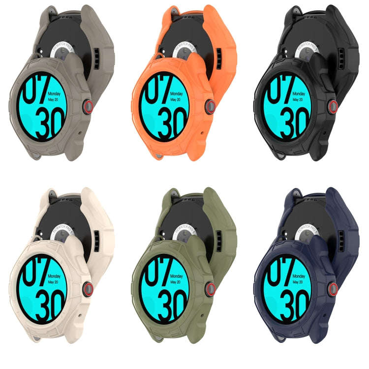 For Ticwatch Pro 5 Armored Semi-Enclosed TPU Watch Protective Case(Blue)