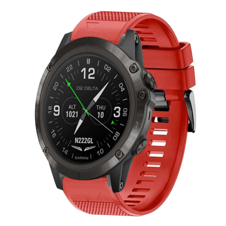 For Garmin D2 Delta PX Quick Release 26mm Silicone Watch Band(Red)