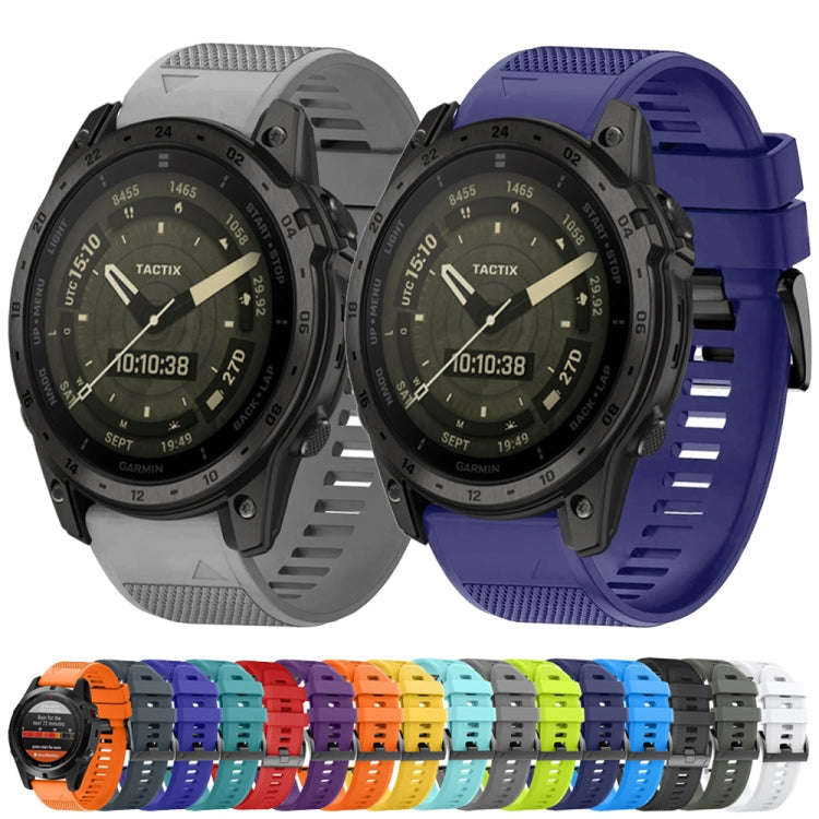 For Garmin Tactix Delta Quick Release 26mm Silicone Watch Band(Sky Blue)