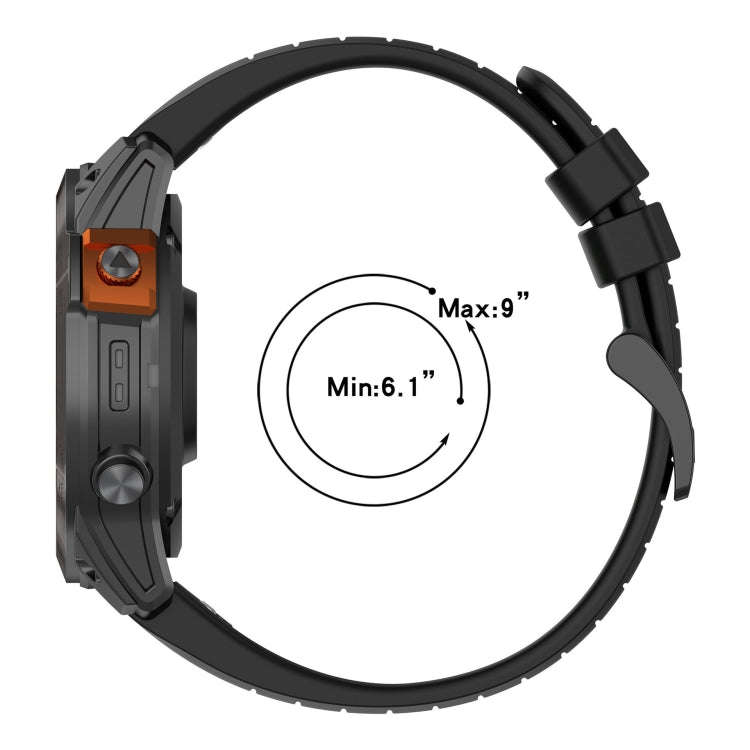 For Garmin Epix Pro 51mm Quick Release 26mm Silicone Watch Band(Orange)