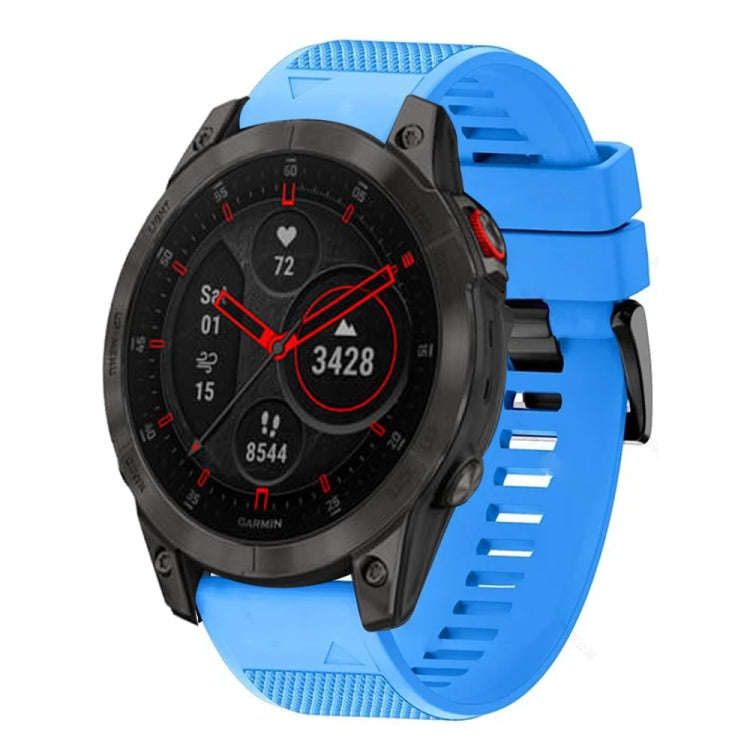 For Garmin Epix Gen 2 Quick Release 22mm Silicone Watch Band(Sky Blue)