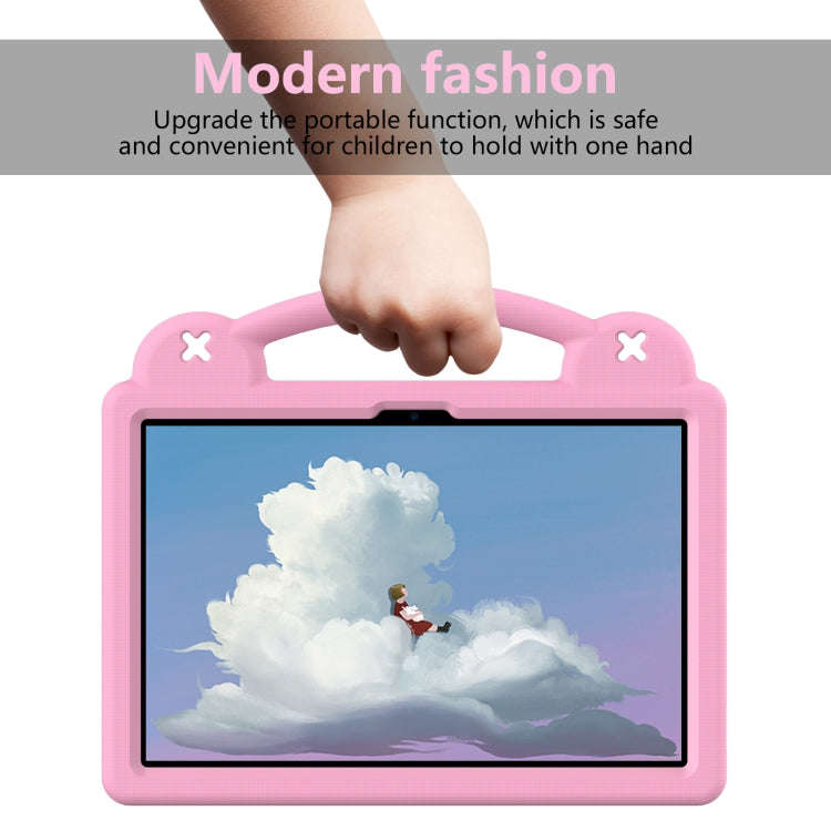 For Huawei MatePad SE 11 2024 Handle Kickstand Children EVA Shockproof Tablet Case(Pink)