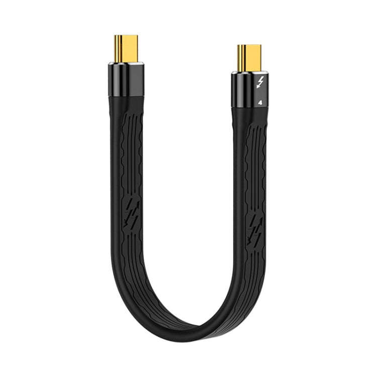 22cm Thunderbolt 4 USB-C / Type-C Male to Male PD 100W Charge FPC Data Cable