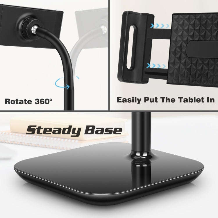 NS-06A 360 Degree Rotating Heavy Duty Base Adjustable Desktop Tablet Holder