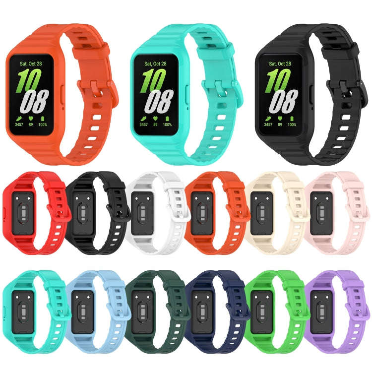 For Samsung Galaxy Fit 3 Integrated TPU Watch Band(Dark Green)