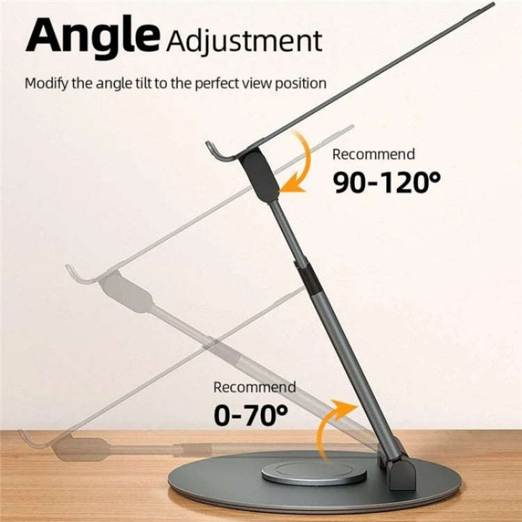 AS018-XS For 10-17 inch Device 360 Degree Rotating Adjustable Laptop Holder Desktop Stand(Silver)